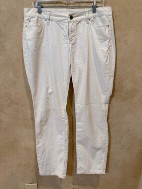 Ann Taylor micro corduroy White Women’s Stretch Jean Pants size 10 lightweight